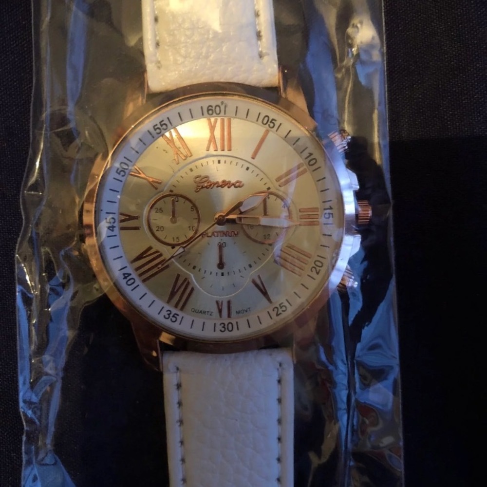 Geneva platinum women’s fashion watch